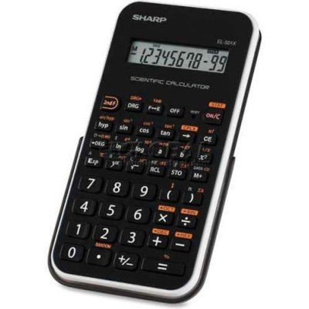 SHARP ELECTRONICS Sharp® Scientific Calculator, EL501XBWH, 10-Digit, 3-1/4" X 6 X 1/2", Black/White EL501XBWH